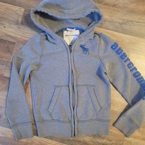 Abercrombie kids grey hoodie size large